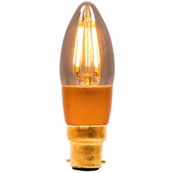 Bell 4W LED Vintage Candle - BC, Amber, 2000K - BL01430