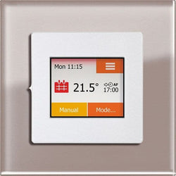 Heat Mat Wi-Fi Colour Touchscreen Silver/Umber Glass - WIF-SIL-UMBR