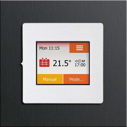 Heat Mat Wi-Fi Colour Touchscreen White/Black Aluminium - WIF-WHT-BLAU