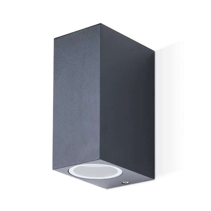 JCC GU10 Square Up/Down Anthracite Wall Light - JC17050ANTH ...